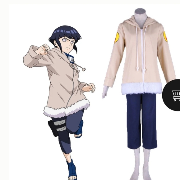 Gvavaya Anime Cosplay Naruto Hyūga Hinata Cosplay Jacket Size small - Picture 2 of 7